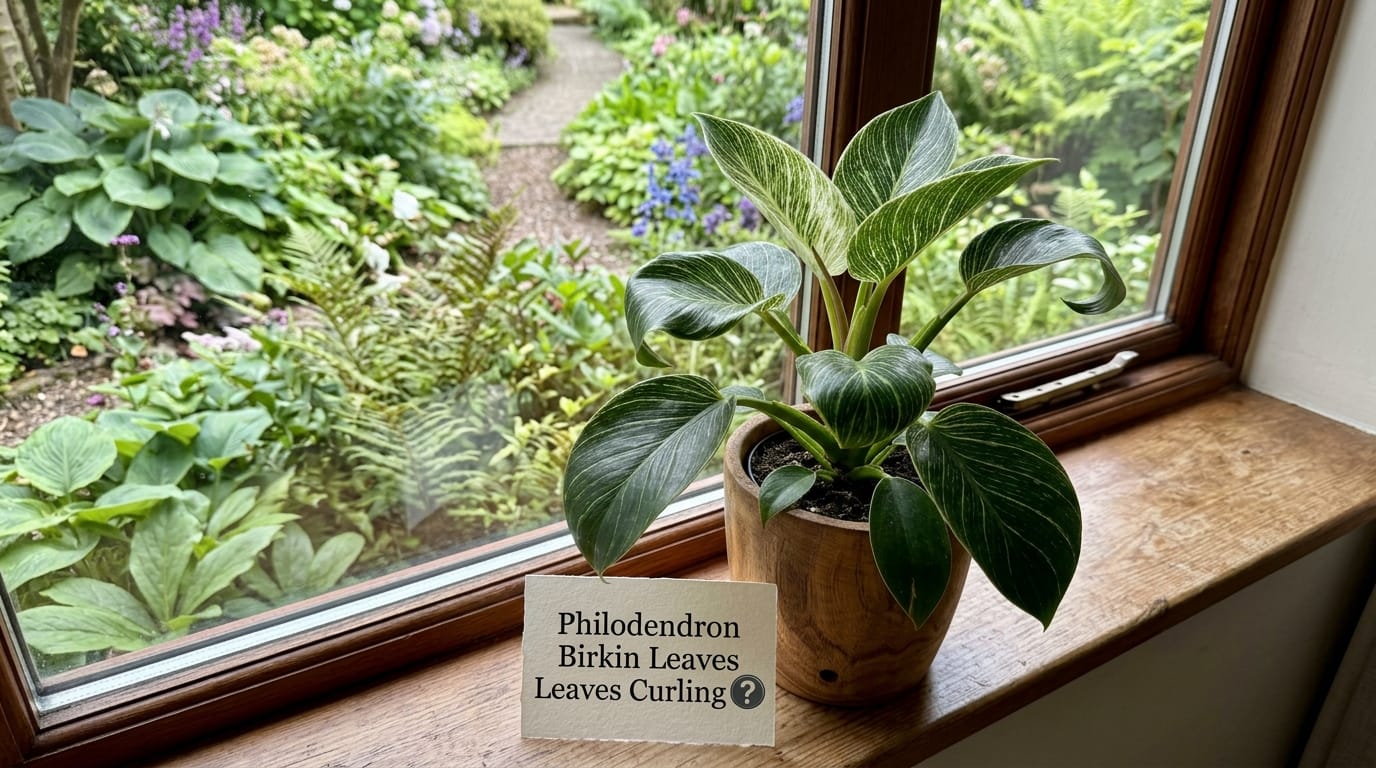 Philodendron Birkin leaves curling 