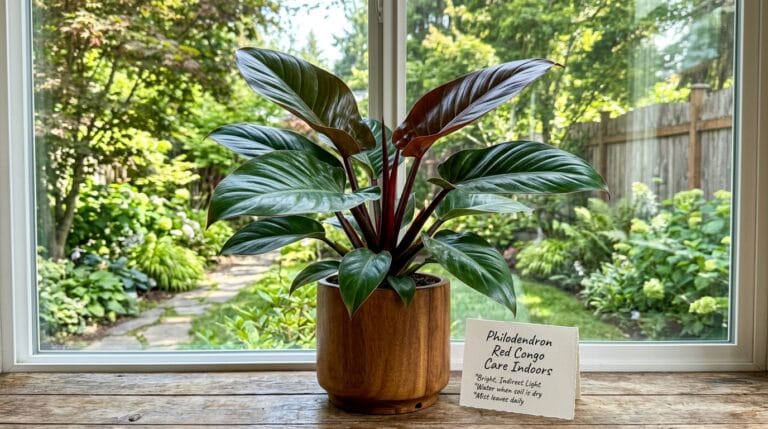 Philodendron Red Congo Care Indoors