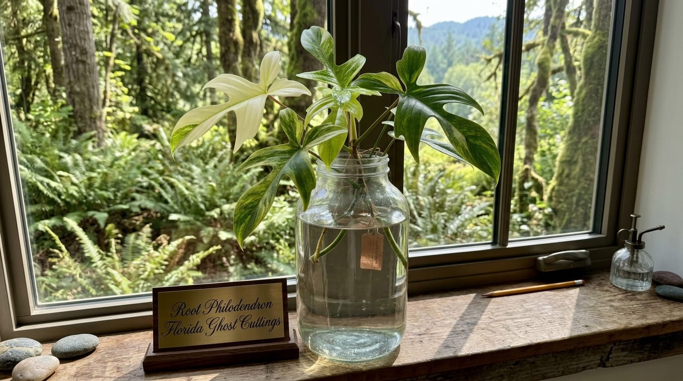 Root Philodendron Florida Ghost Cuttings