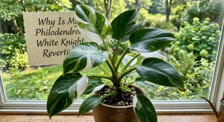 Why is Philodendron White Knight Reverting