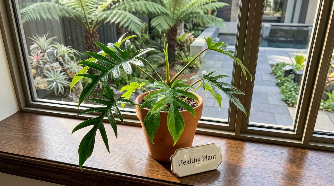 Healthy philodendron tortum
