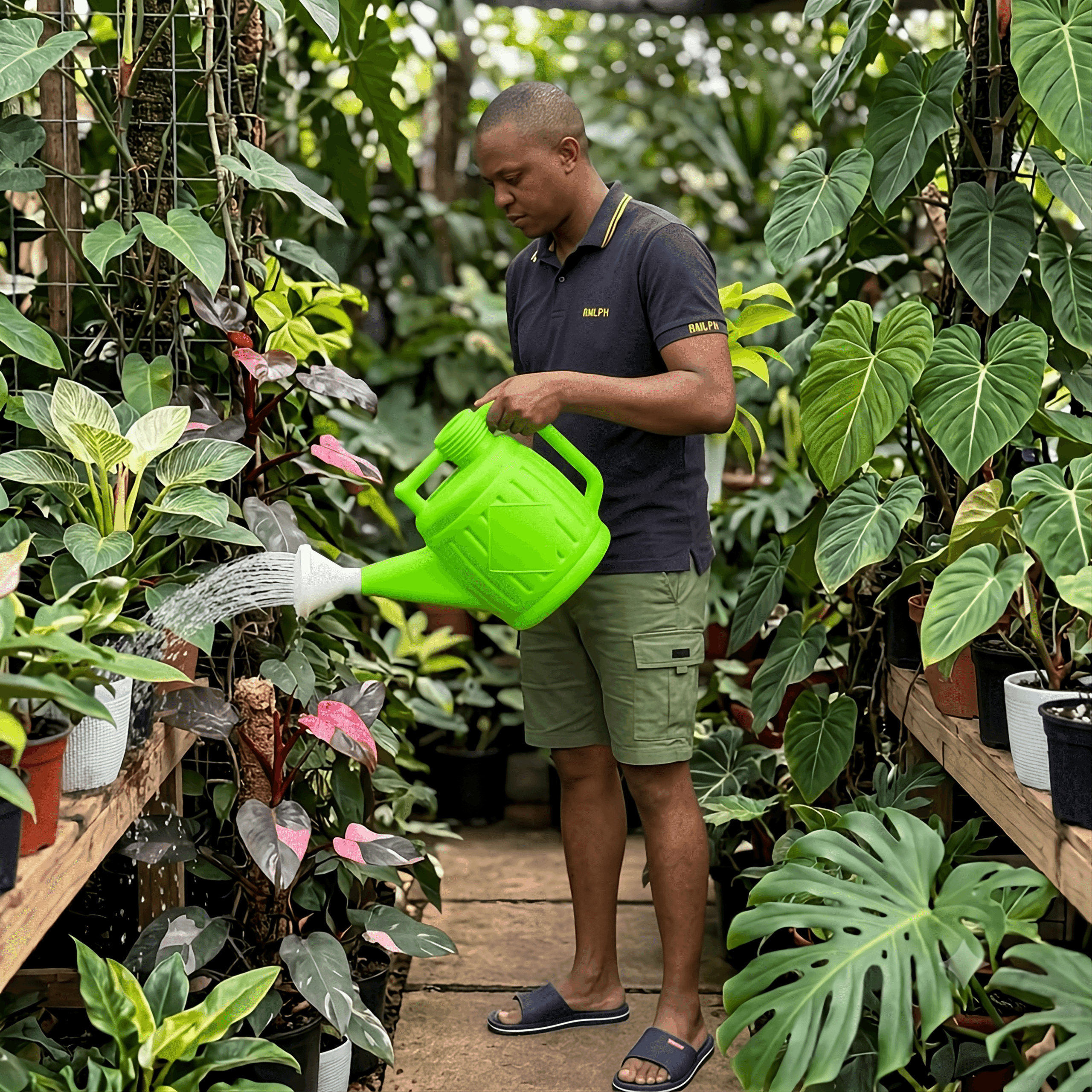 Part of Jeff Rev's philodendron collection at Jefrev