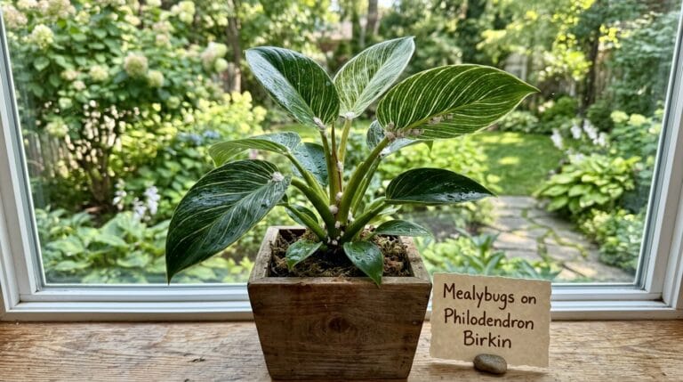 Mealybugs on Philodendron Birkin
