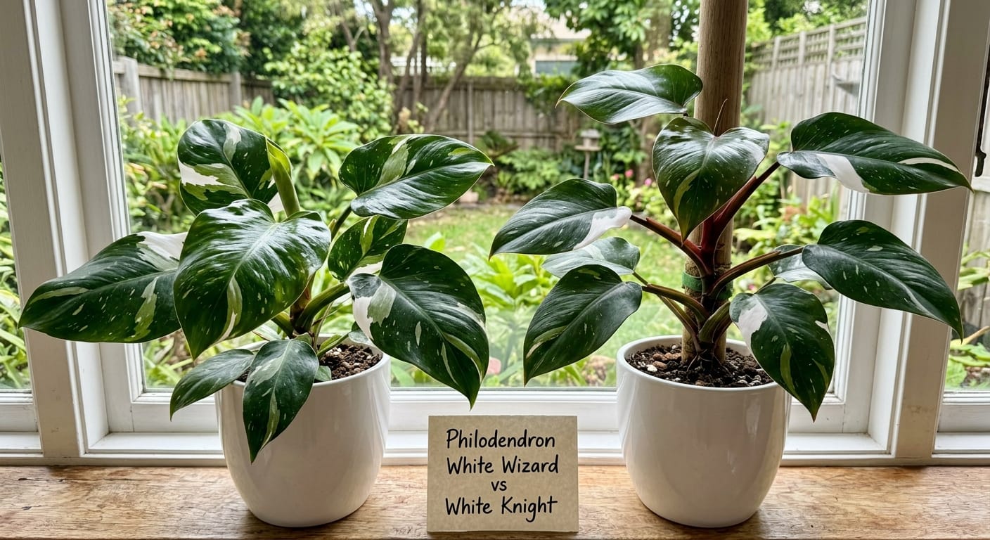 Philodendron White Wizard vs White Knight